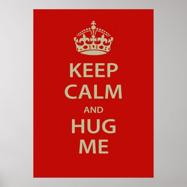 Behållans Lugn och Hug Me Poster (Framsidan)