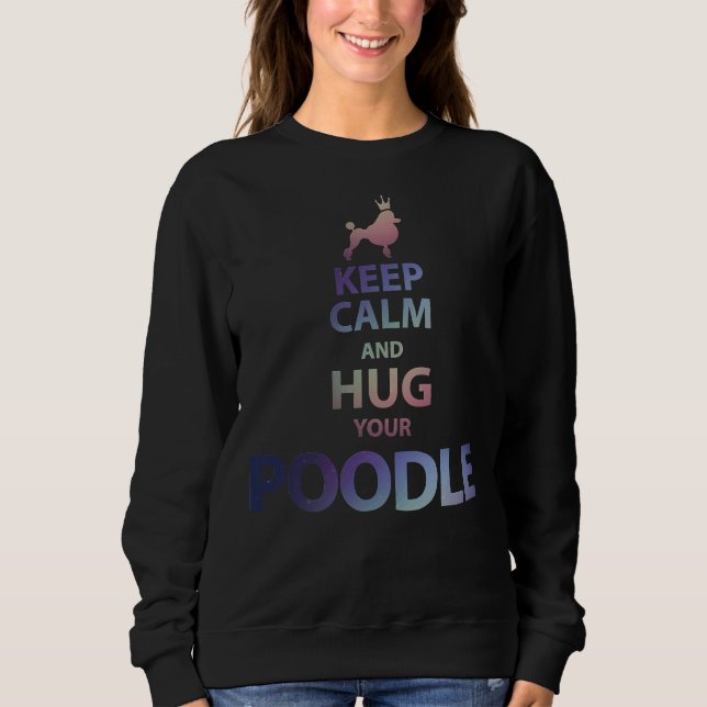 Behållans Lugn och hugga Pudel T Shirt (Framsida)