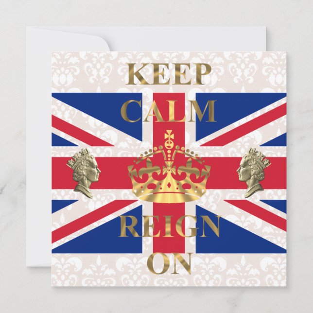 Behållans lugn och inflytande på royal jubileum inbjudningar (Framsida)