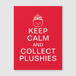 Behållans Lugn och inkassera Plushires Cute Magnet