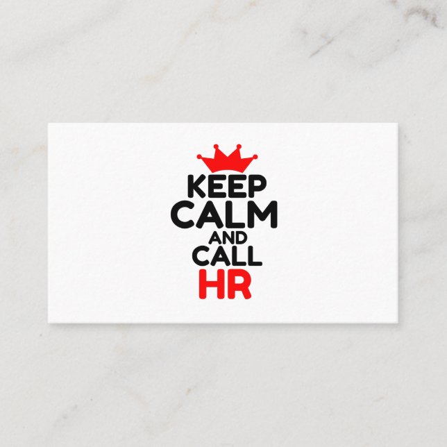 BEHÅLLANS LUGN OCH KALLA HR VISITKORT (Framsida)