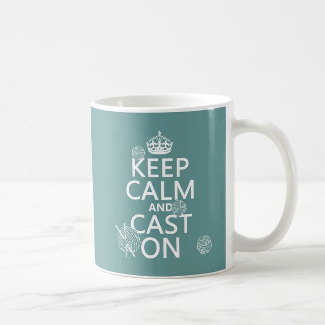 Behållans Lugn och Kast på - alla färg Kaffemugg (Höger)