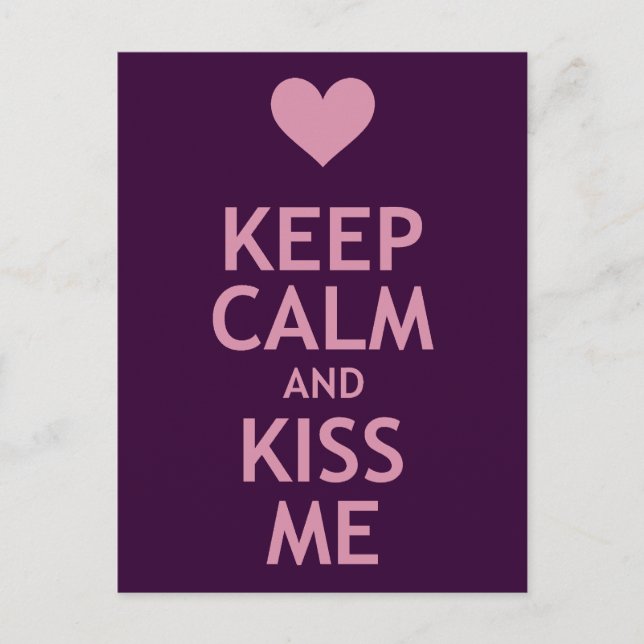 Behållans Lugn och Kiss Me Vykort (Framsida)