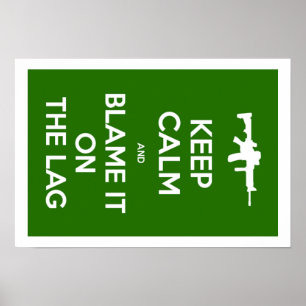 Behållans Lugn och klämma den på etiketten Poster