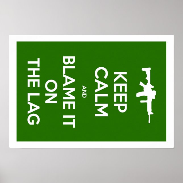 Behållans Lugn och klämma den på etiketten Poster (Framsidan)