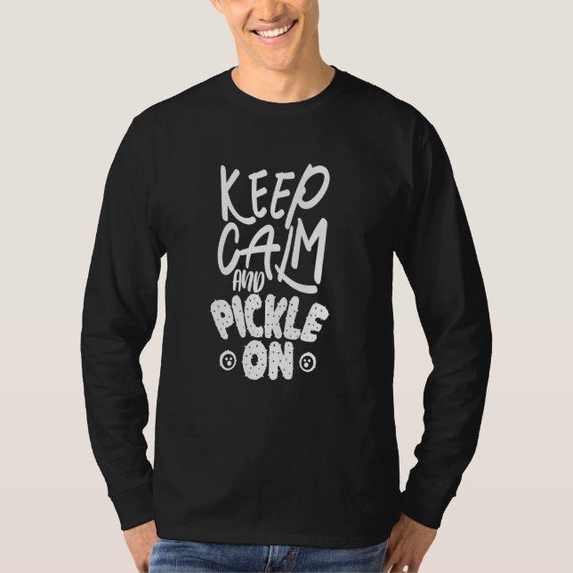 Behållans Lugn och knapp på T Shirt (Framsida)