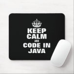 Behållans lugn och kod i Java lustik Mousepad Musmatta<br><div class="desc">Behållans lugn och kod i Java lustig Mousepad. Lustigt presentkort för programmerare,  software ingenjör,  medarbetare,  kollega,  chef,  vän etc. Modern typografisk mall med krona. Svart eller anpassningsbar färg.</div>