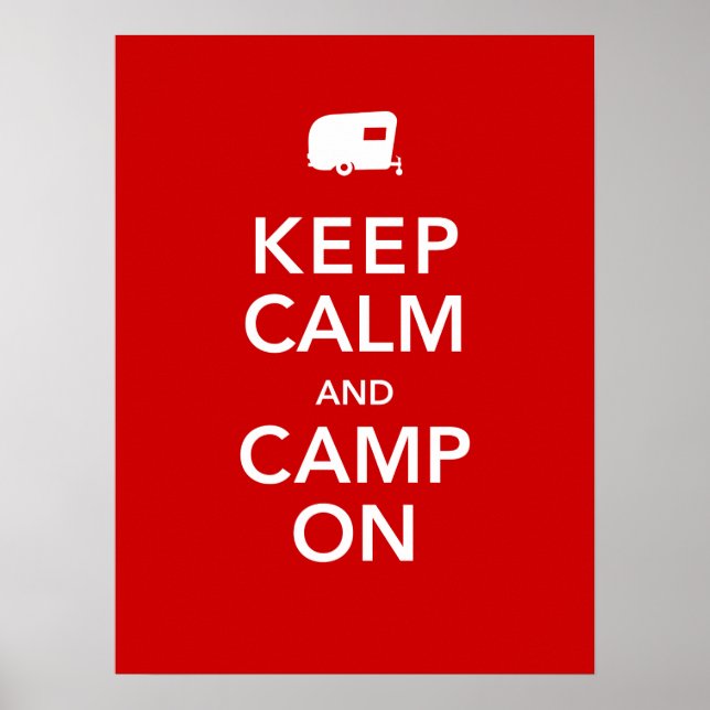 Behållans Lugn och läge på - Poster RV-lampa (Framsidan)