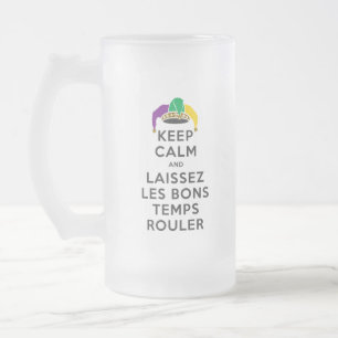 BEHÅLLANS LUGN och LAISSEZ LES BONS-MAPP-RUM Frostat Ölglas