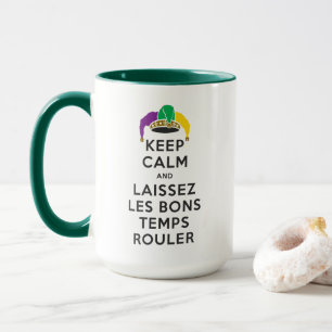 BEHÅLLANS LUGN och LAISSEZ LES BONS-MAPP-RUM Mugg