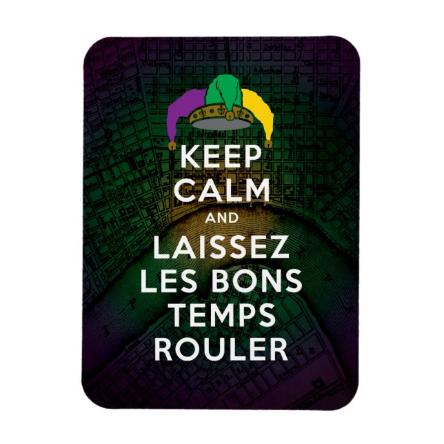 BEHÅLLANS LUGN och LAISSEZ LES BONS TEMPS ROULER Magnet (Vertikal)