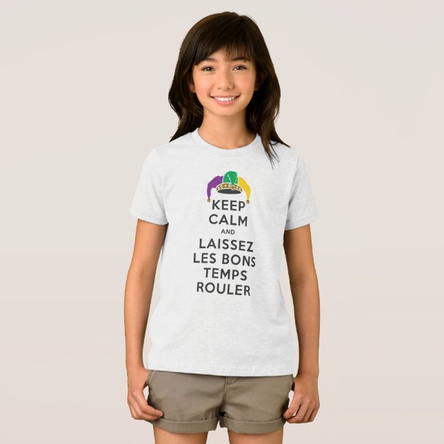 BEHÅLLANS LUGN och LAISSEZ LES BONS TEMPS ROULER T Shirt (Framsida Full)