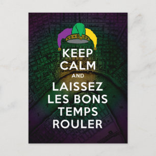 BEHÅLLANS LUGN och LAISSEZ LES BONS TEMPS ROULER Vykort