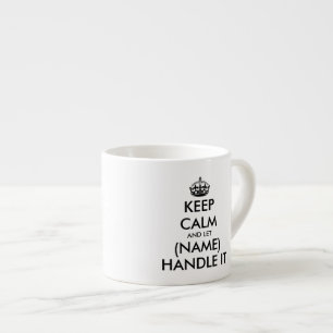 Behållans lugn och låt (blank) hantera den espre espressomugg