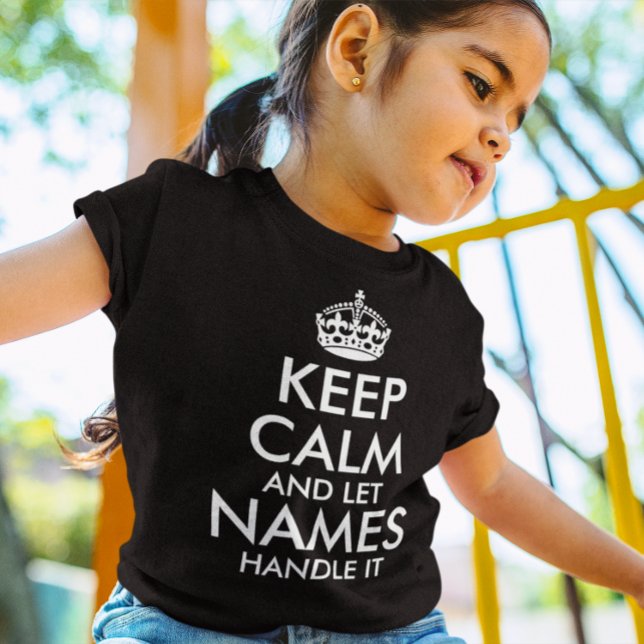 behållans lugn och låt din egen coola för namn han t shirt (Skapare uppladdad)