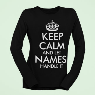 behållans lugn och låt din egen coola för namn han t-shirt