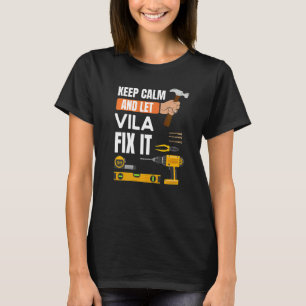 Behållans Lugn och låt Vila laga Handymannens kons T Shirt