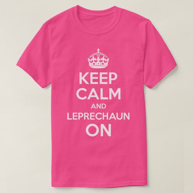 Behållans Lugn och Leprechaun på den funna station T Shirt (Design framsida)