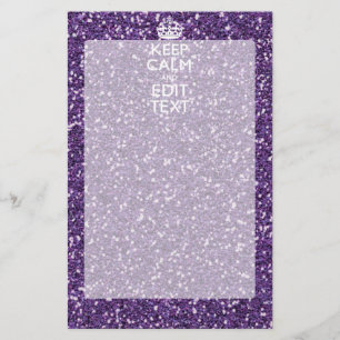 Behållans Lugn och Lila Mauve Brevpapper