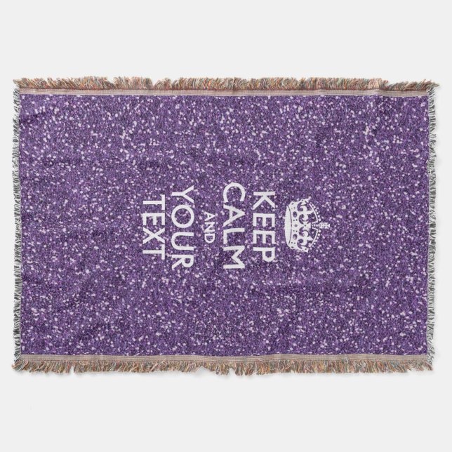 Behållans Lugn och Lila Mauve Mysfilt (Framsidan)