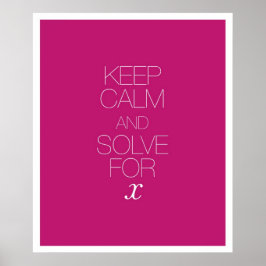 Behållans Lugn och lösning för X Poster