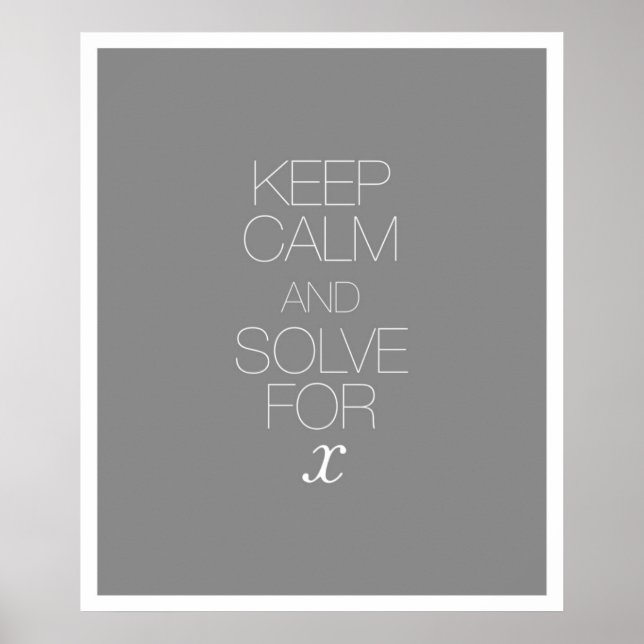 Behållans Lugn och lösning för X Poster (Framsidan)