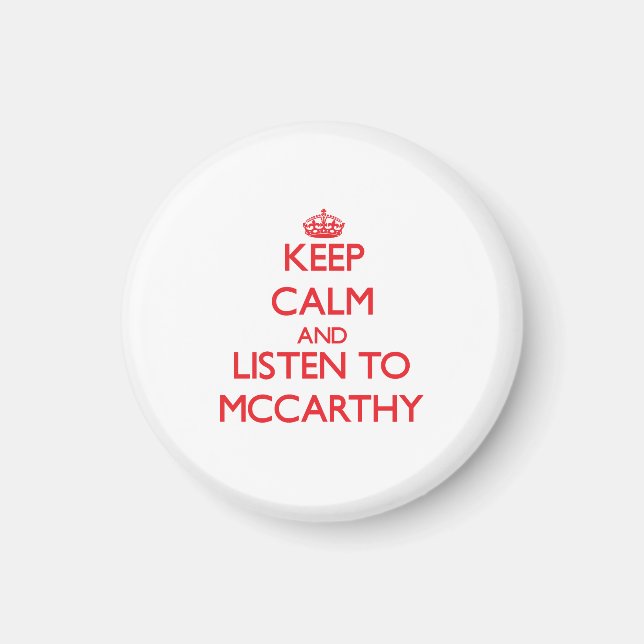 Behållans lugn och lyssna på McCarthy Magnet (Framsidan)