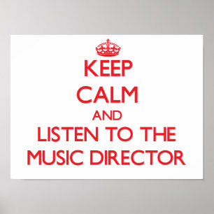 Behållans Lugn och Lyssna på Music Director Poster