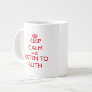 Behållans Lugn och lyssna på Ruth Jumbo Mugg