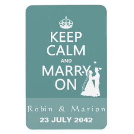 Behållans Lugn och Marry On - Bride and Groom Magnet