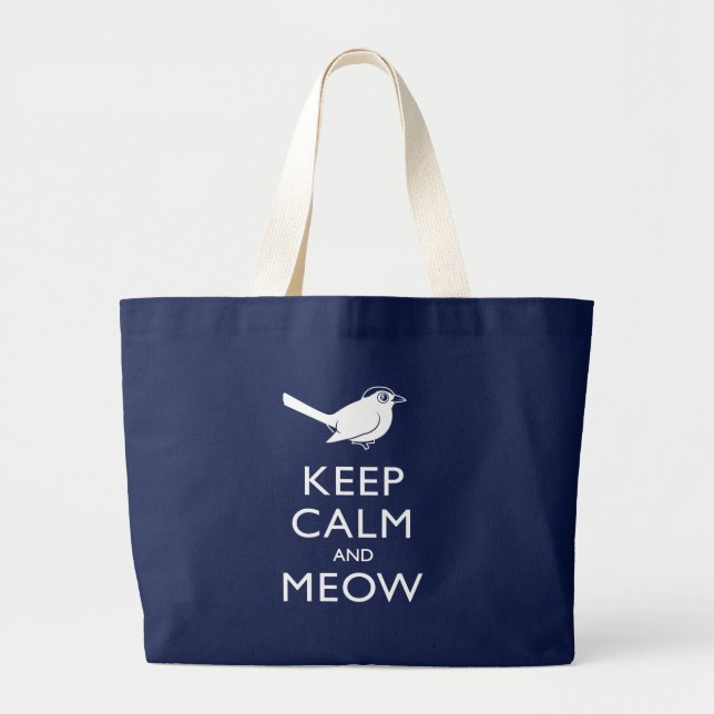Behållans Lugn och Meow Jumbo Tygkasse (Framsidan)