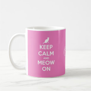 Behållans Lugn och Meow på Rosan Kaffemugg