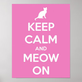 Behållans Lugn och Meow på Rosan Poster