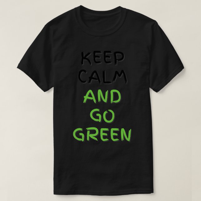 Behållans Lugn och miljövänlig global uppvärmning  T Shirt (Design framsida)