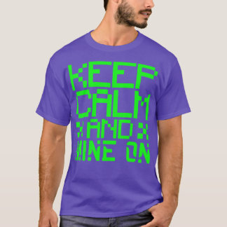 Behållans lugn och min på t shirt