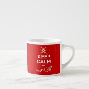 Behållans Lugn och muackS!!!!!! &Rött Espressomugg