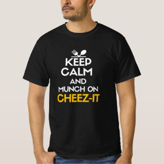 Behållans lugn och munk på cheez-it t shirt