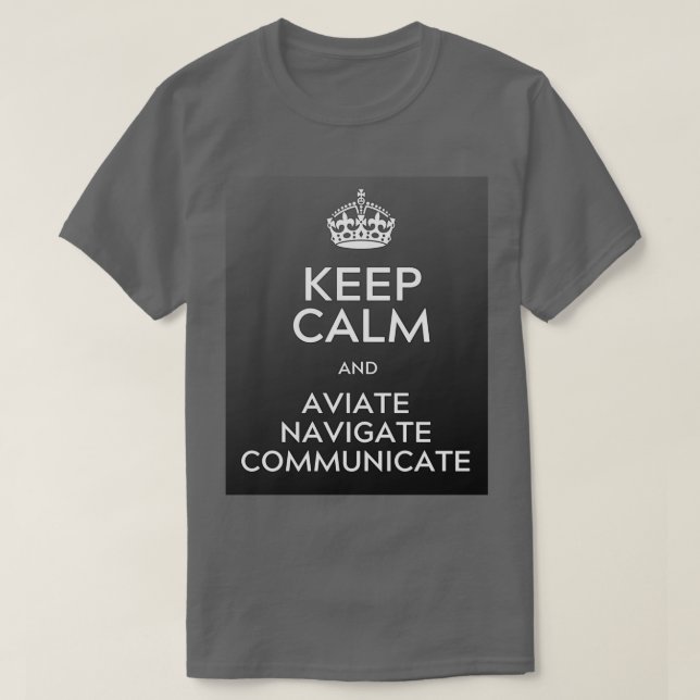 Behållans Lugn och navigera i kommunikationen T Shirt (Design framsida)