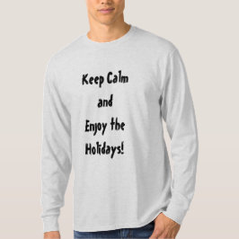 Behållans Lugn och njut av Helgdagarnas Manar-skjo T-shirt