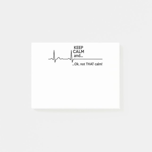 Behållans Lugn och okej inte den Lugnen Post-it Block (Framsida)