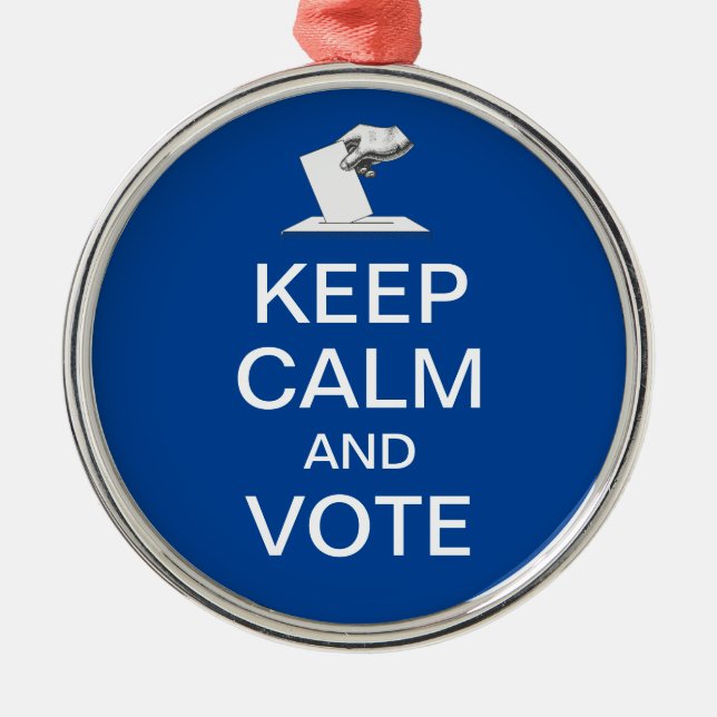 Behållans Lugn och omröstning 2026 Julgransprydnad Metall (Framsidan)