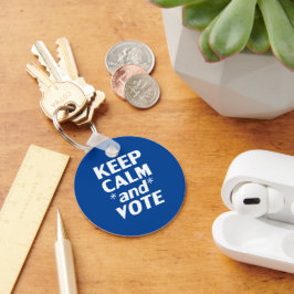 "Behållans Lugn och omröstning" blått vitt Nyckelring