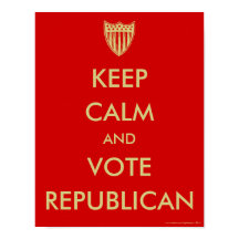 "BEHÅLLANS LUGN och OMRÖSTNING REPUBLIKANN" Poster