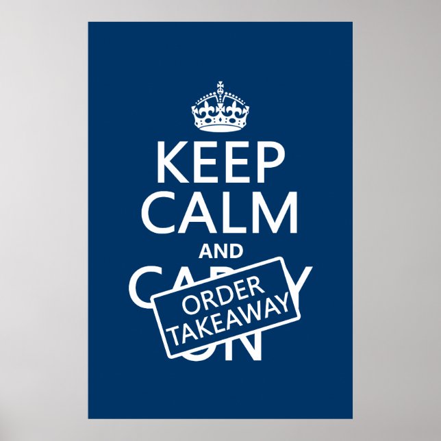 Behållans Lugn och ordergång (i alla färg) Poster (Framsidan)
