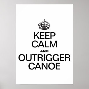 BEHÅLLANS LUGN OCH OUTRIGGER CANOE POSTER