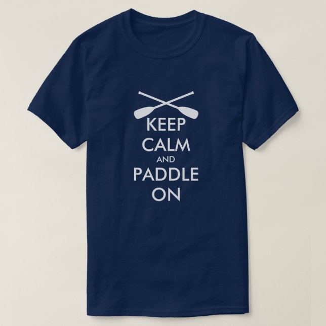 Behållans lugn och paddel på roddsvamp för skjorta t shirt (Design framsida)