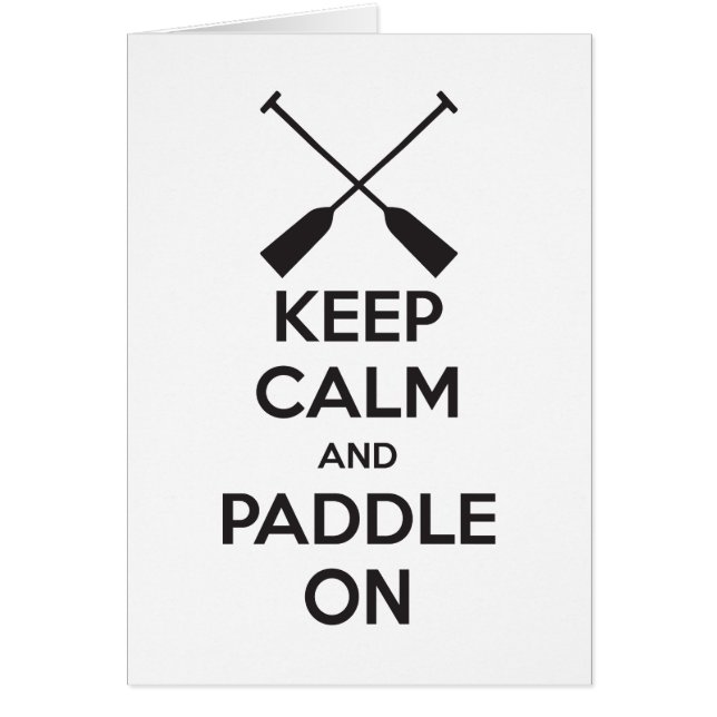 Behållans Lugn och Paddle på Hälsningskort (Framsidan)