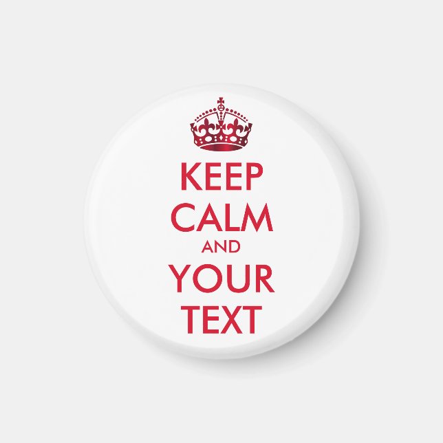 BEHÅLLANS LUGN och personligens text Magnet (Framsidan)