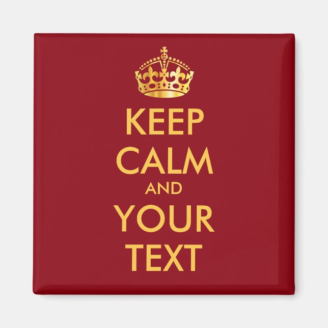 BEHÅLLANS LUGN och personligens text Magnet (Framsidan)