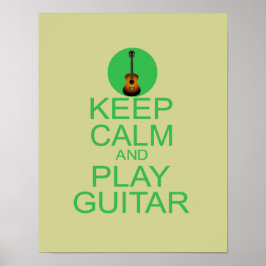 Behållans Lugn- och Play Guitar (Acoustic) Poster